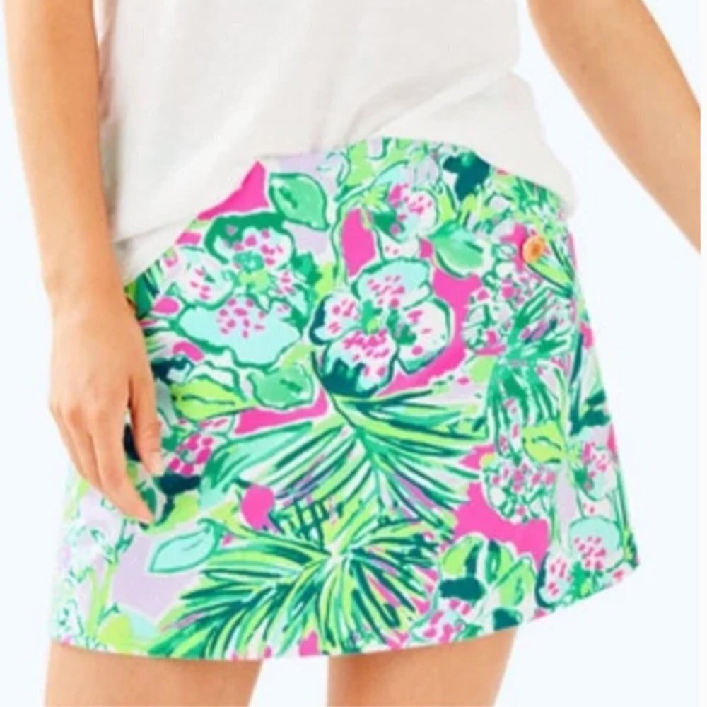 Lilly Pulitzer Madison Skort Multi Early Bloomer NWT Size Medium